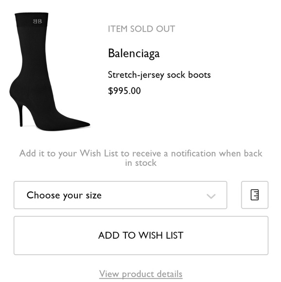 SOLD!🤩BALENCIAGA🤩Knife Jersey Sock Boots - Picture 8 of 8